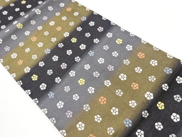 JAPANESE NAGOYA OBI / WOVEN FLOWER